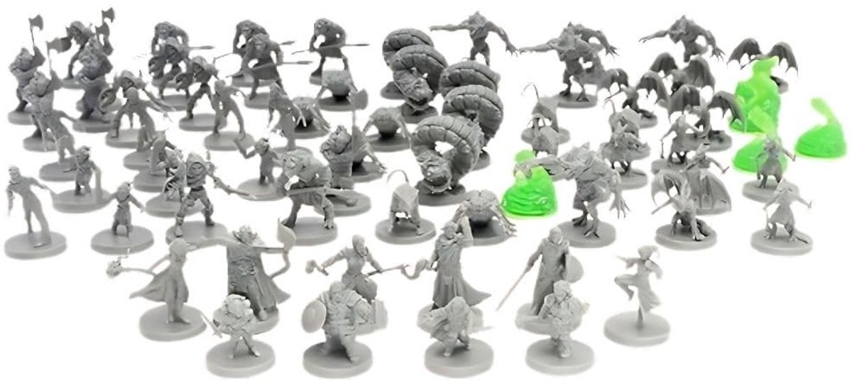 Solidchoice - Fantasy Miniaturen Set voor Tafel RPG Spellen - 70 Stuks
