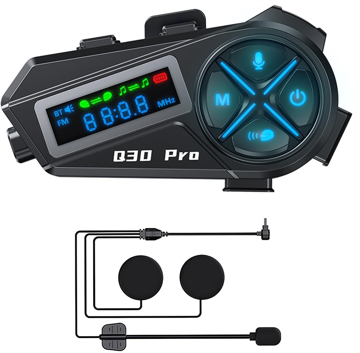 Solidchoice - Draadloze Bluetooth Intercom voor Motorhelm
