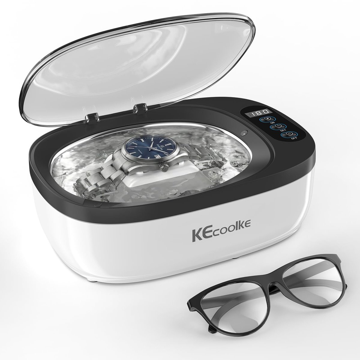 Solidchoice - Ultrasonic Cleaner 750ml met Digitale Timer voor Juwelen en Brillen