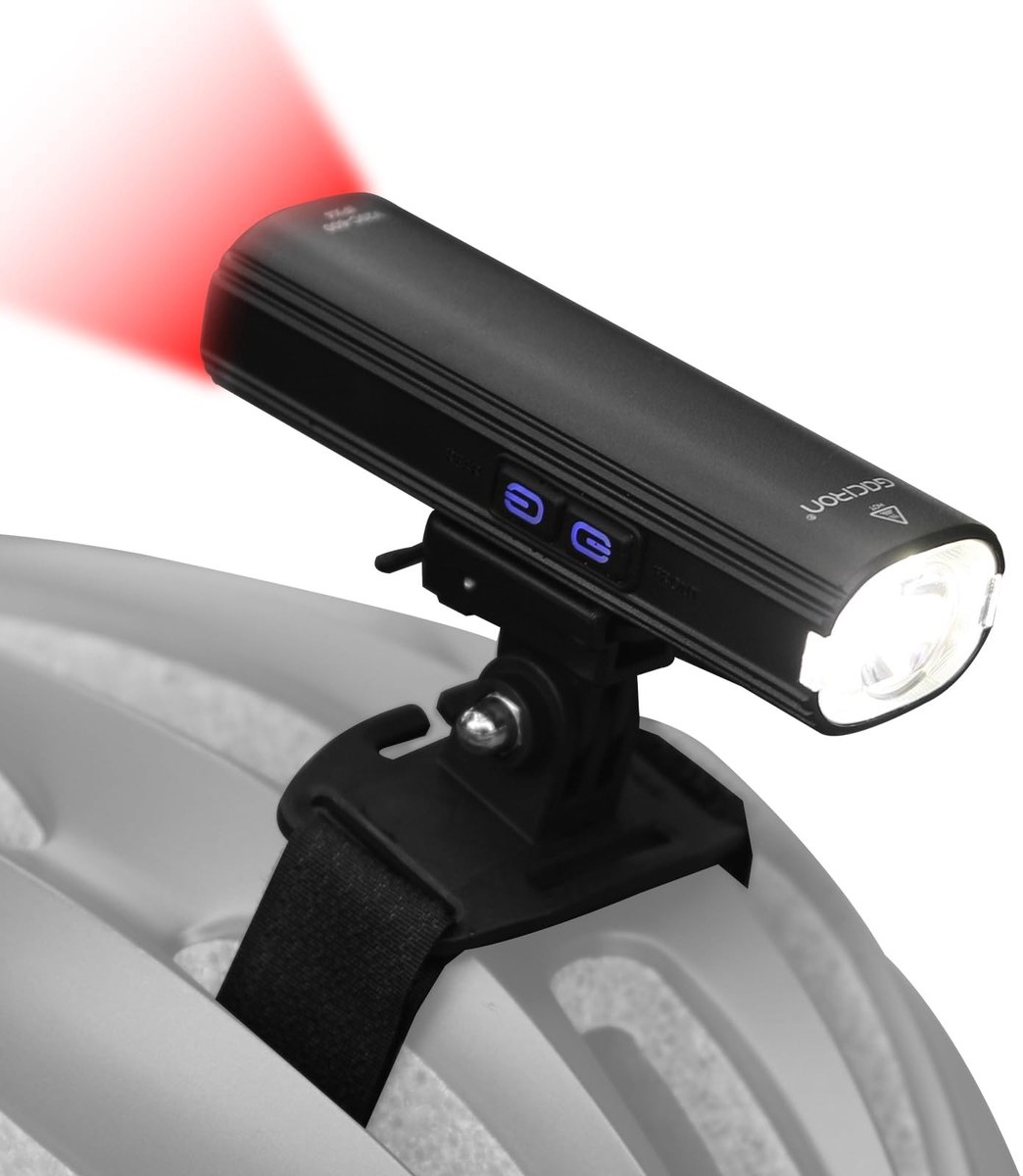 Solidchoice - Fietslicht met 600 Lumen, Voor- en Achterlicht, Helm Montagemogelijkheid