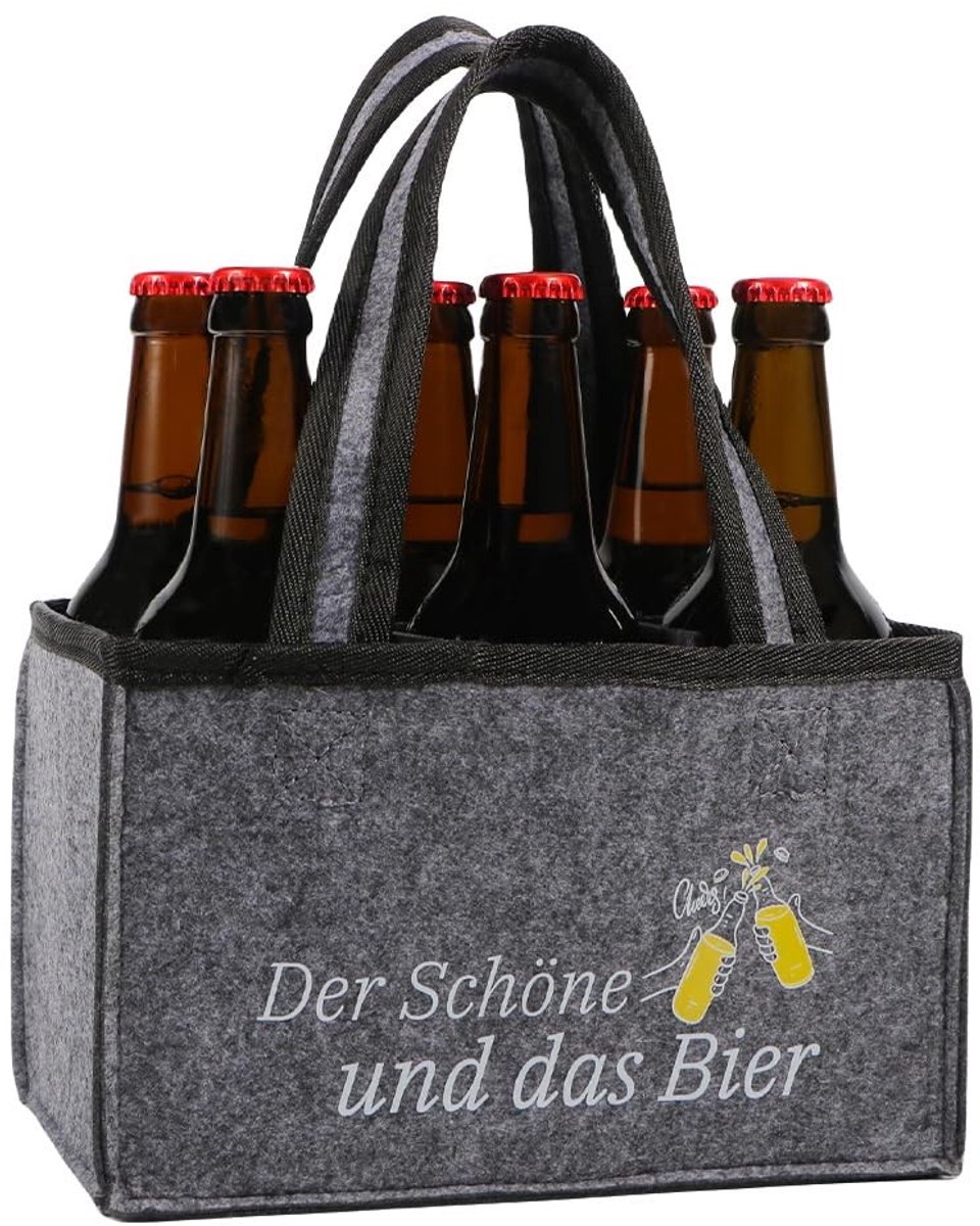 Solidchoice - Flessentas voor 6 Flessen, Ideaal voor Feesten en Reizen