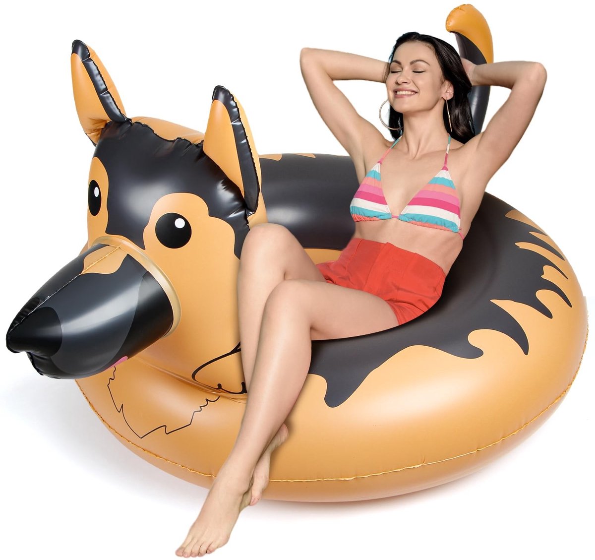 Solidchoice - Inflatable Zwemring voor Volwassenen met Hondenthema