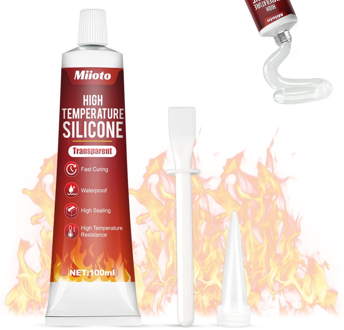 Solidchoice - Hoge Temperatuur Lijm 100 ml, Geschikt voor Oven en Haard