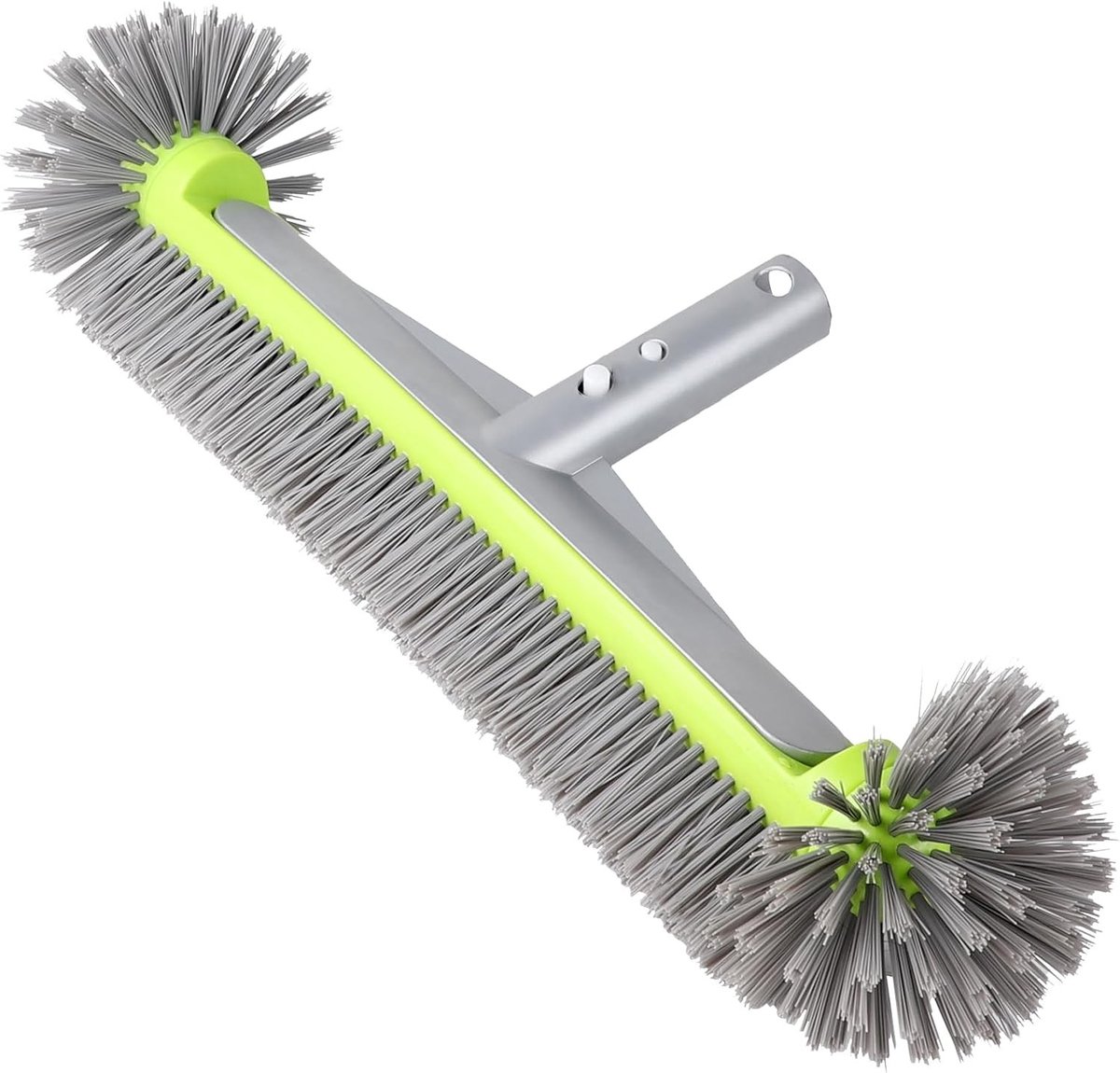 Poolborstel voor het schoonmaken van zwembaden met halfronde borstels | Effectieve vlo borstel voor zwembadwanden en -trappen, ideaal voor badkamergebruik