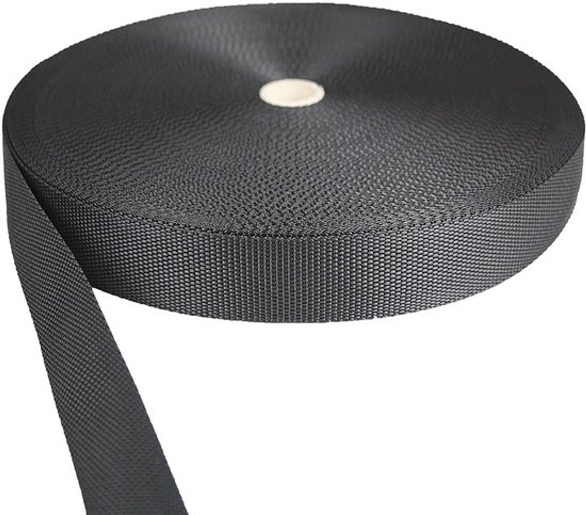 Gordelband 30 mm breed - Polypropyleen - 50 meter lengte - Robuust - Technisch gebruik - Zwart - 100% isotactisch polypropyleen - Riem