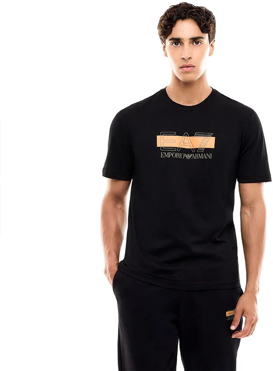 Ea7 Emporio Armani 7m002415_af10375 T-shirt Met Korte Mouwen Zwart M Man
