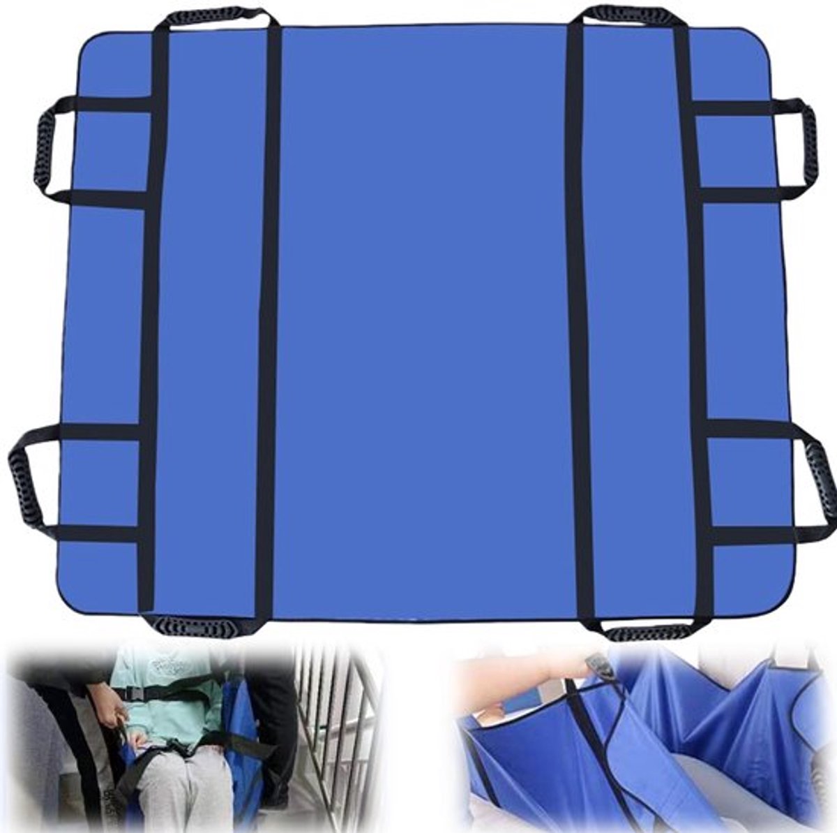 Glijdoek 120 cm x 100 cm - Transferbord - Patiëntenlifter - Herbruikbaar - Waterafstotend - Hoogwaardig Oxford-weefsel - Transferdoek