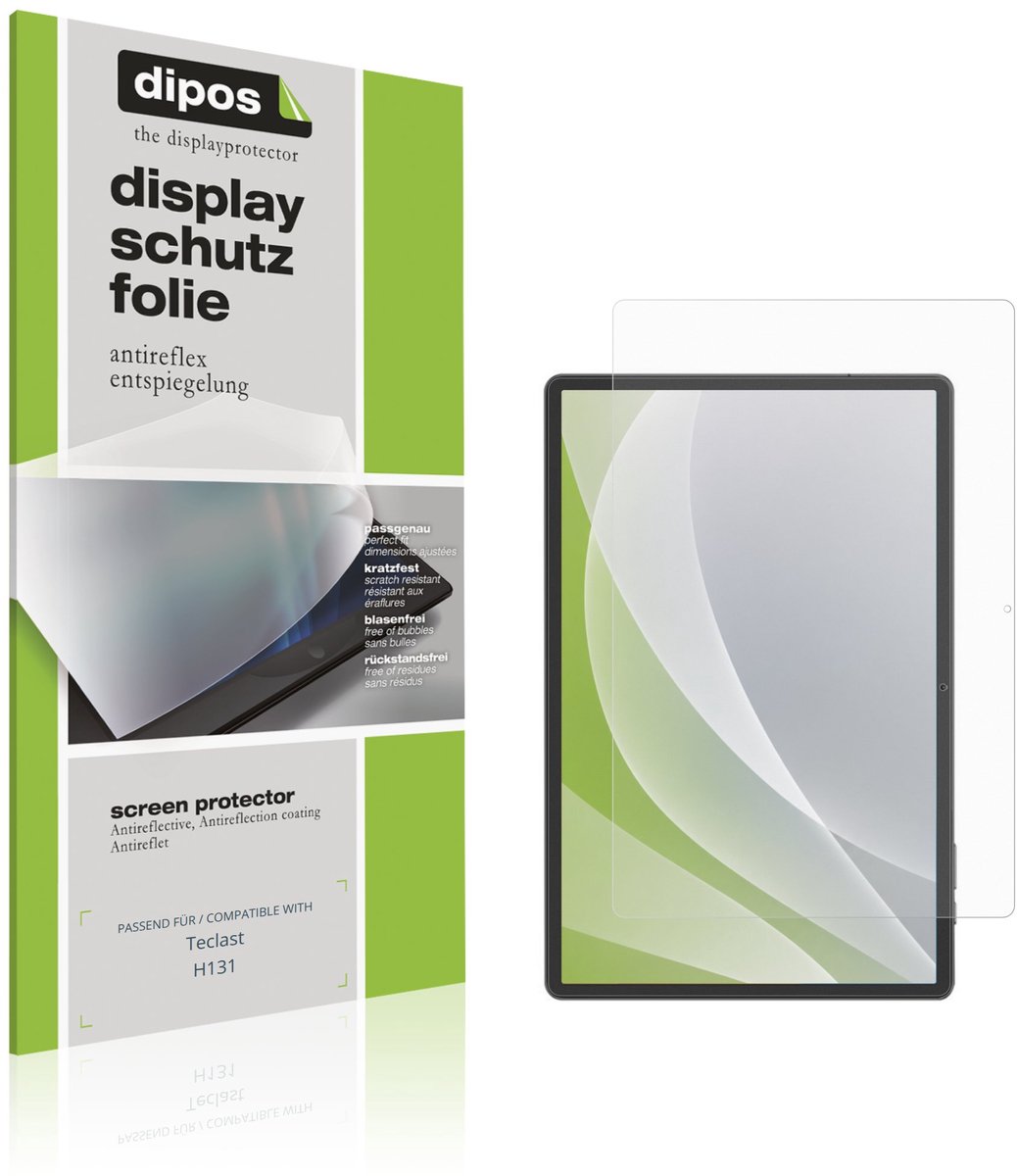 dipos – 2x Matte Beschermfolie geschikt voor Teclast H131 | Krasbestendige & antireflecterende Screenprotector Ultra-Thin