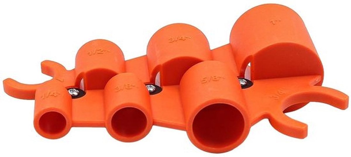 Pijpontbraamgereedschap 6 maten - Dieptemetergereedschap - Afschuiningsgereedschap - Geschikt voor PVC/PE-RT - Sterk kunststof - Voor buizen 1" tot 5/8 - Buisontbraamgereedschap