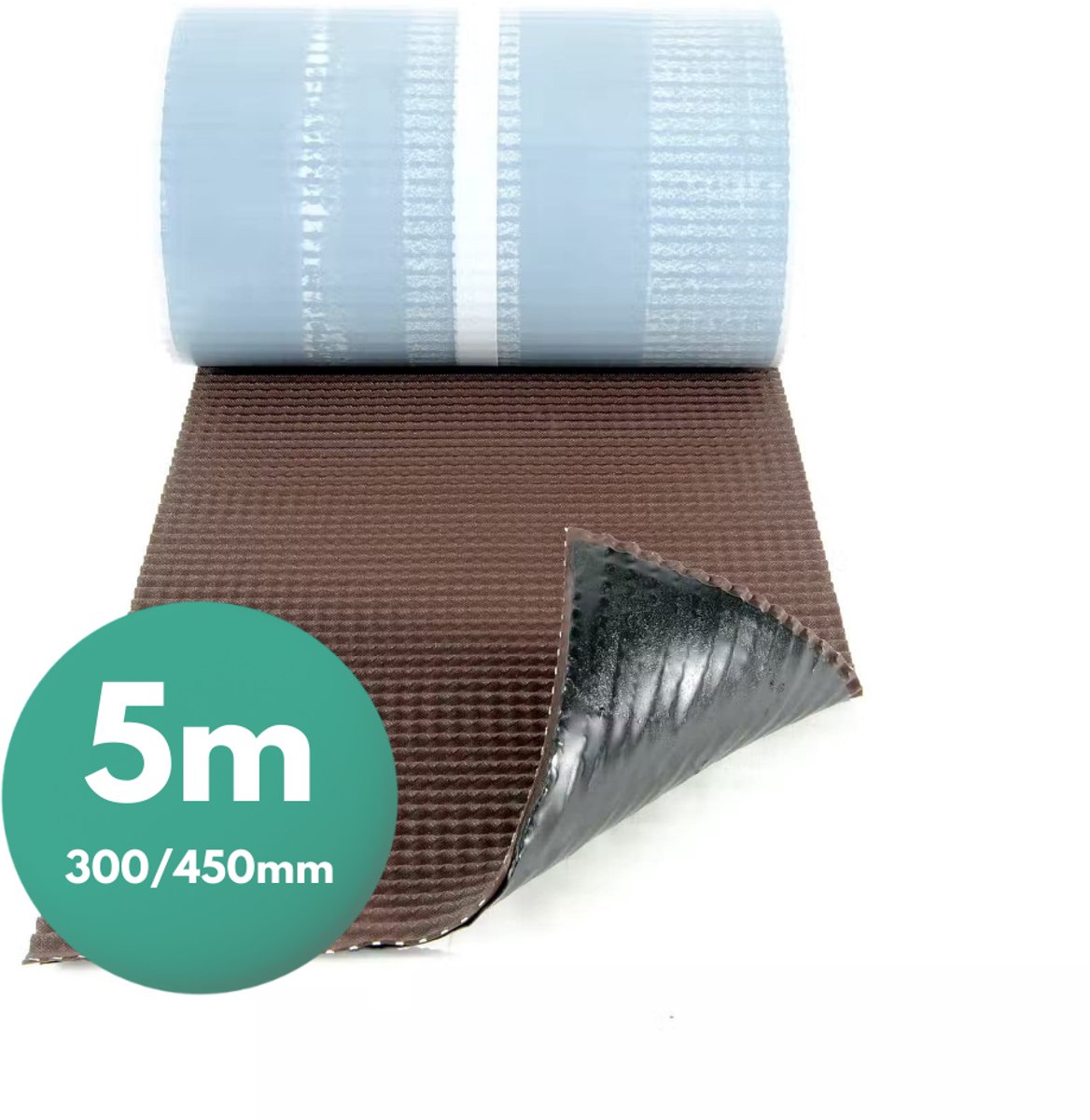 SILISTO GRID Zelfklevende Loodvervanger Bruin 45 cm x 5 m – Voor dak en wand
