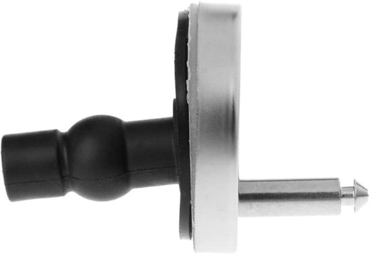 Toiletbril Scharnieren 55 mm - Quick Release Bevestigingen - Roestvrij Staal/Kunststof - 2 Stuks - Zilver/Wit/Zwart - Voor Blinde Gaten