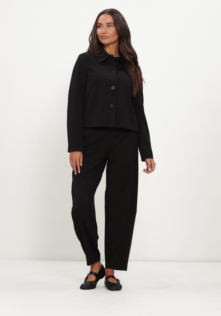Object Objlisa Re L/s Short Blazer Jacket Noos Blazers Dames - Zwart - Maat 36
