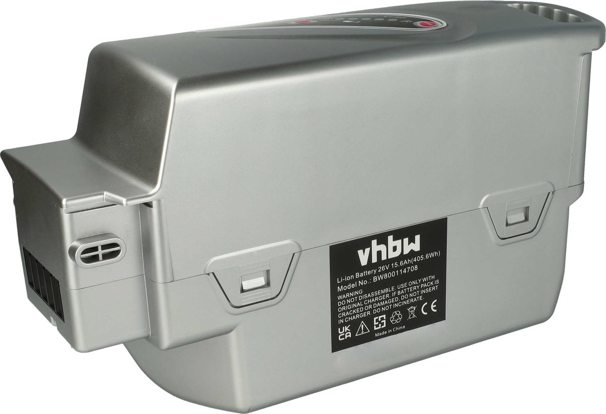 vhbw-accu compatibel met Flyer T-serie en X-serie e-bikes (15,6 Ah, 25,2 V, Li-ion) - zilver