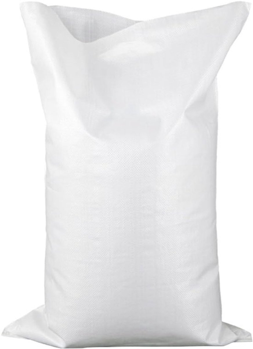 Graanszakken - PP 65 x 110 cm - Zandzak - Opslagzak - Polypropyleen zak - Fun Stable afvalzakken met trekkoord voor vullen - Verpakken - Tuin - Groenten - Zand - Bouwafval (20)