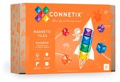 CONNETIX - Magnetisch Tegels - Regenboog Vierkante Verpakking - 42 Stuks - Magnetisch Speelgoed