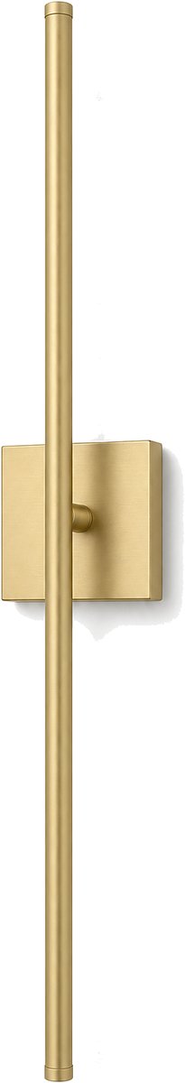 Luxavia Oplaadbare Wandlamp Vierkant Goud - Draadloze Wandlamp Zonder Boren - Touch Dimbaar - Leeslamp Slaapkamer - Wandlamp Binnen Oplaadbaar