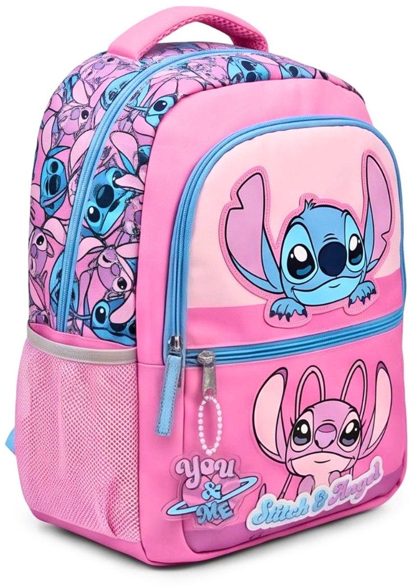 Disney Stitch & Angel Rugzak Meisjes – Schoolrugzak – Roze