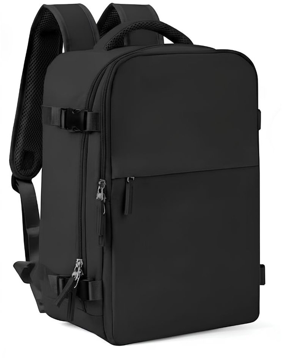 NIVA® Vacuümrugzak - Waterdichte Laptoprugzak - Casual Rugzak voor Dames - Zwart - 20cm x 40cm x 25cm