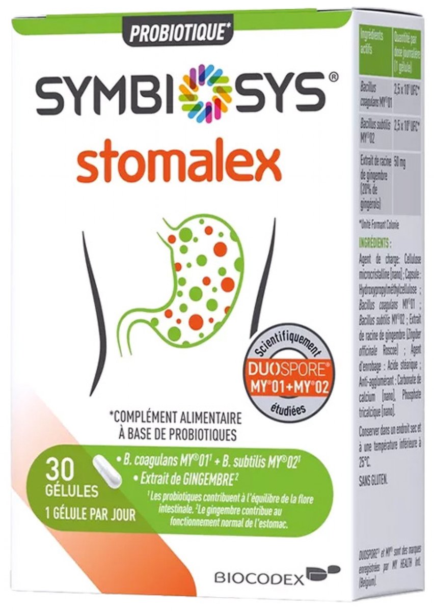 Biocodex Symbiosys Stomalex 30 Capsules