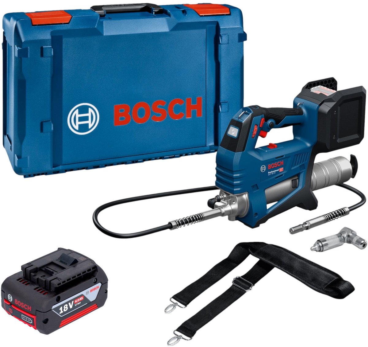 Bosch GFP 18V-10 accu-vetpomp 18 V 10.000 psi + 1x accu 4,0 Ah + XL-Boxx - zonder oplader