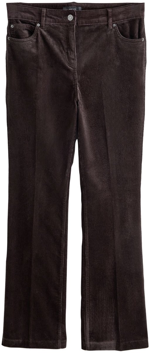 Next - Dames - Corduroy bootcut broek met modal - Bruin