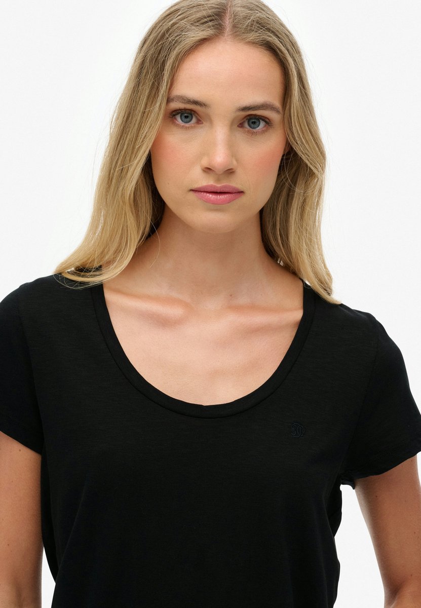 Superdry Studios T-shirt met slanke pasvorm Dames T-shirts Zwart