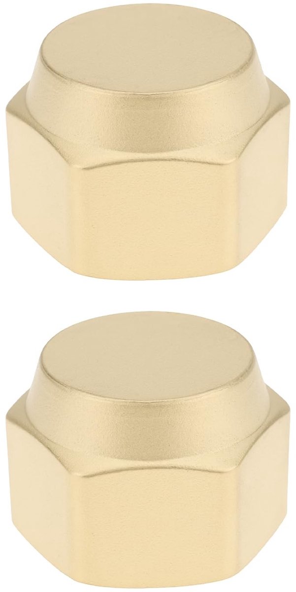 Dailygoods - 2 Stuks Messing Flare Cap voor Airconditioner Buizen