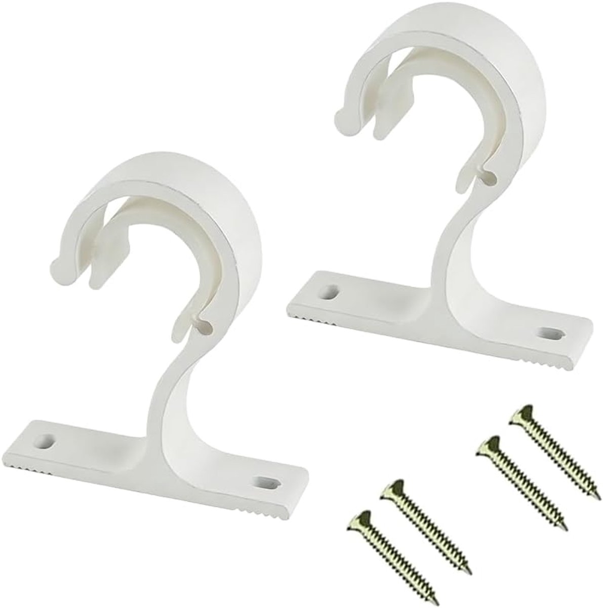 Gordijnroede plafondmontage - wit - 2 stuks - robuuste aluminiumlegering - ideaal voor zware gordijnen - ShopVlot