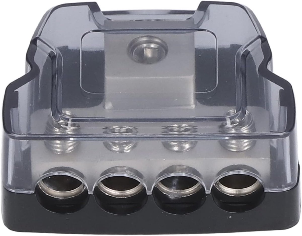 Powerdistributieblok 4 Weg - Amp Fuse Houder - Duurzaam en Beschermend - Voor Auto Audio Systemen - ShopVlot
