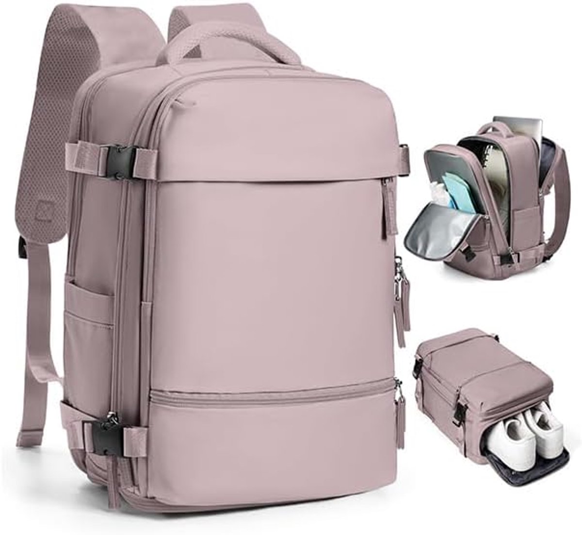 Reisrugzak 40x30x20 - Waterdicht - Met laptopcompartiment - Ideaal voor Ryanair - ShopVlot