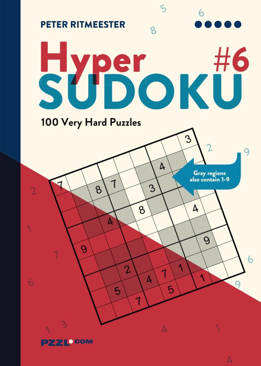 Hyper Sudoku - 100 zeer moeilijke puzzels - uitdagend spel - perfect voor puzzelliefhebbers - ShopVlot