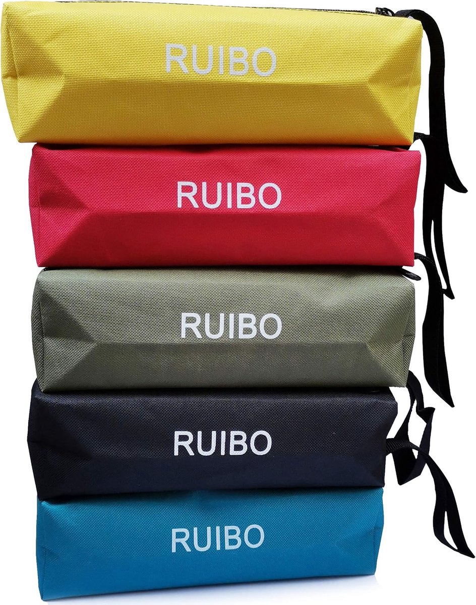 Zipper Tool Bag 5-Pack - 16oz Canvas - Heavy Duty Zipper - Ideaal voor Gereedschap - ShopVlot
