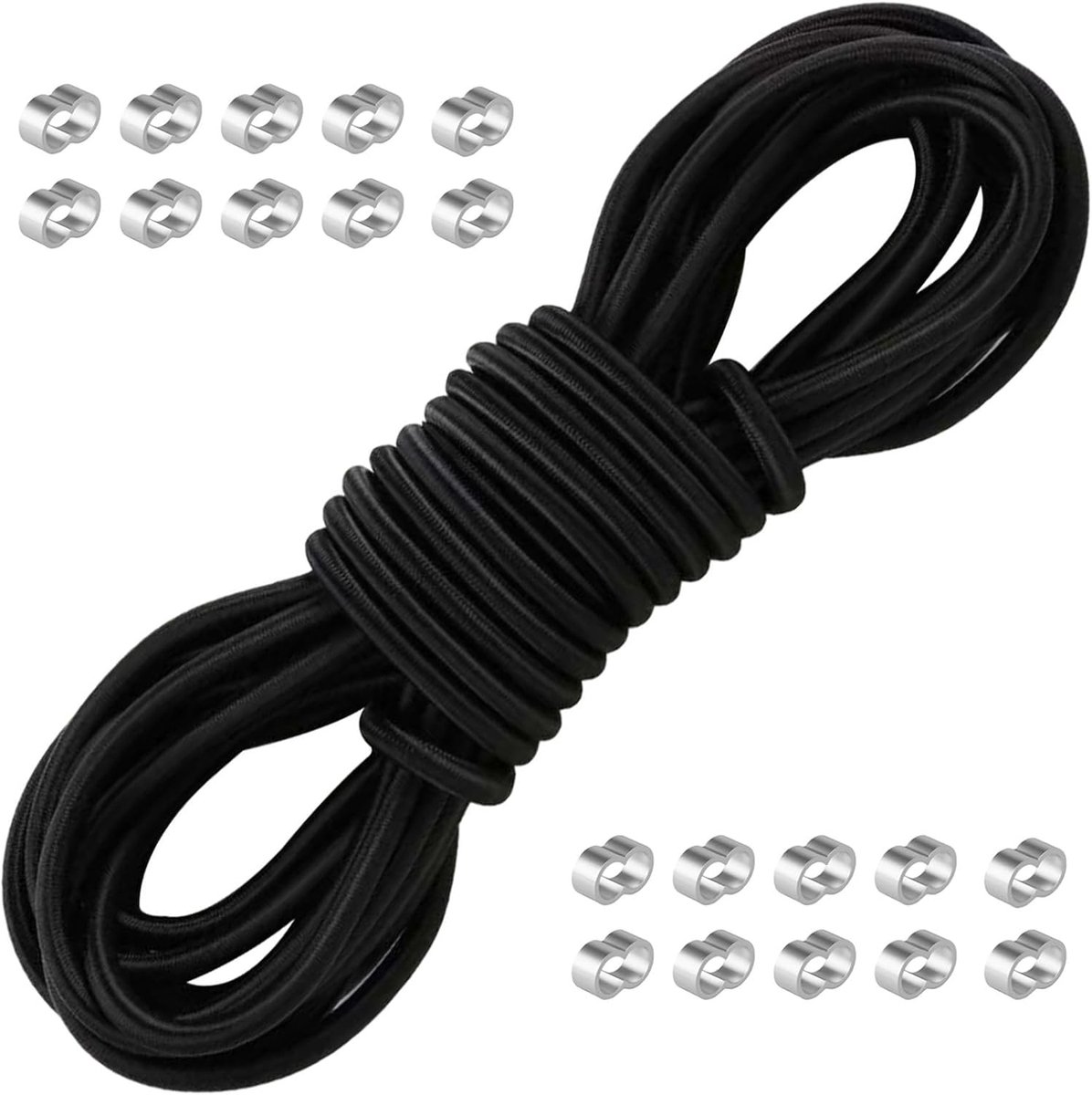 Expander Rope 10 m - Elastisch Koord - UV- en Weerbestendig - Ideaal voor Camping en Tuin - ShopVlot