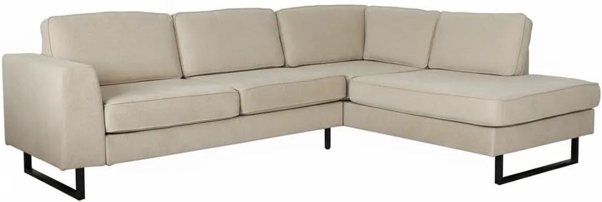 Hoekbank 290 cm - taupe velvet - design - eenvoudig te monteren - ShopVlot