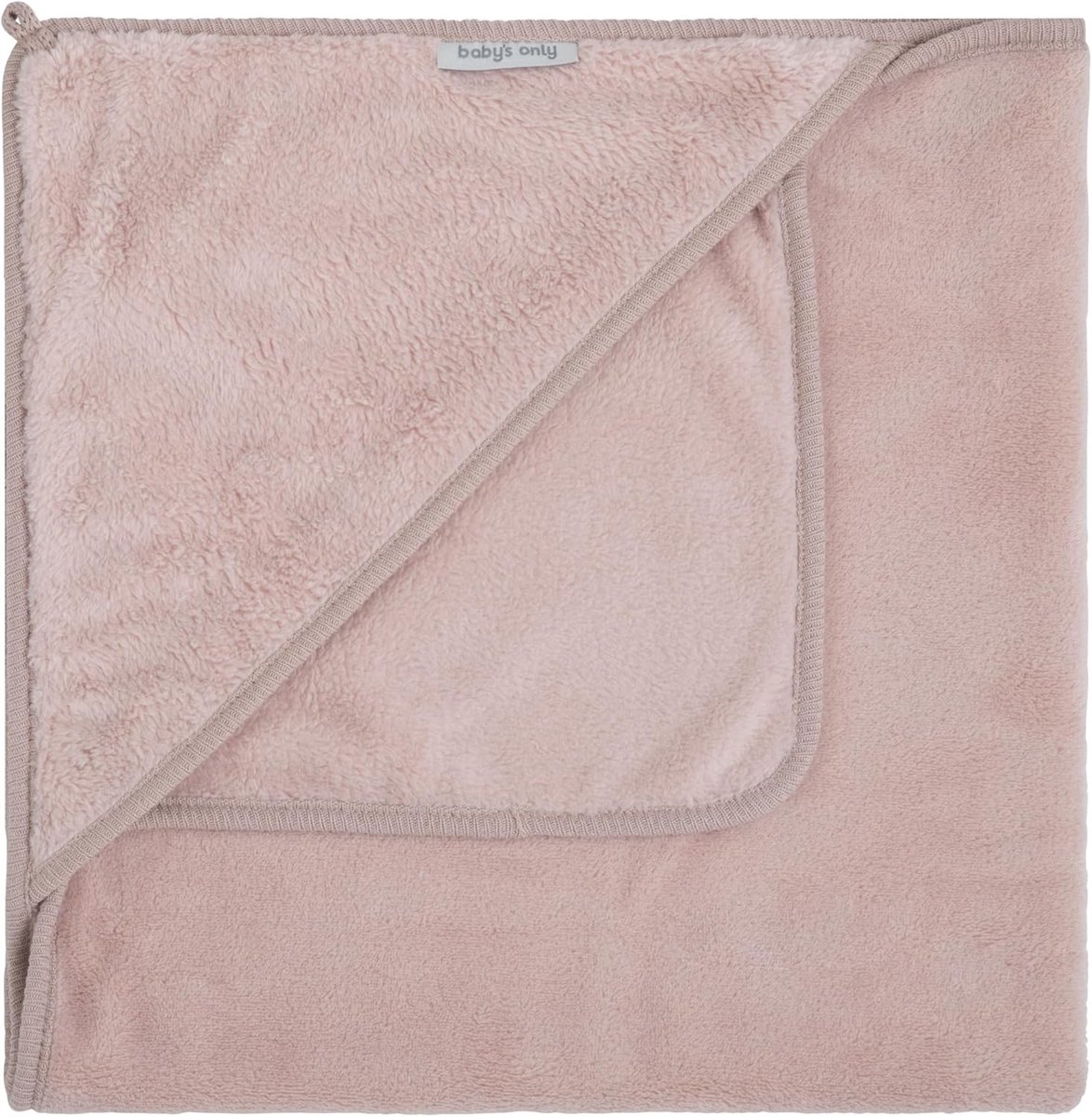 Wikkeldeken 75x75 cm - Oudroze - Extra zacht - Geschikt voor autostoel met vijfpuntsgordel - ShopVlot