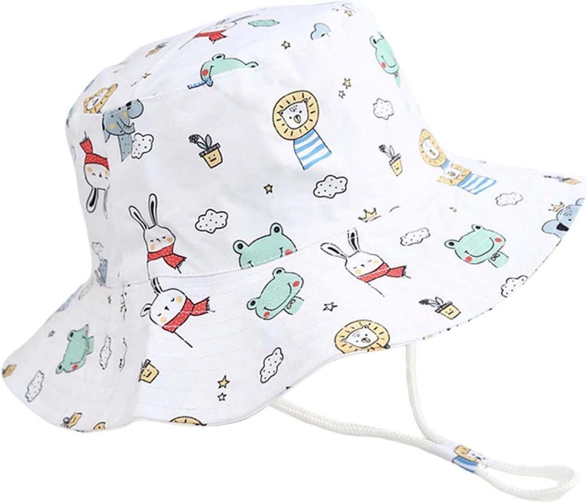 Kinder Petten - Zonnehoedjes Jongens Meisjes - Buitenfeestjes Strand - Verstelbaar Visor - One Size - Blauw