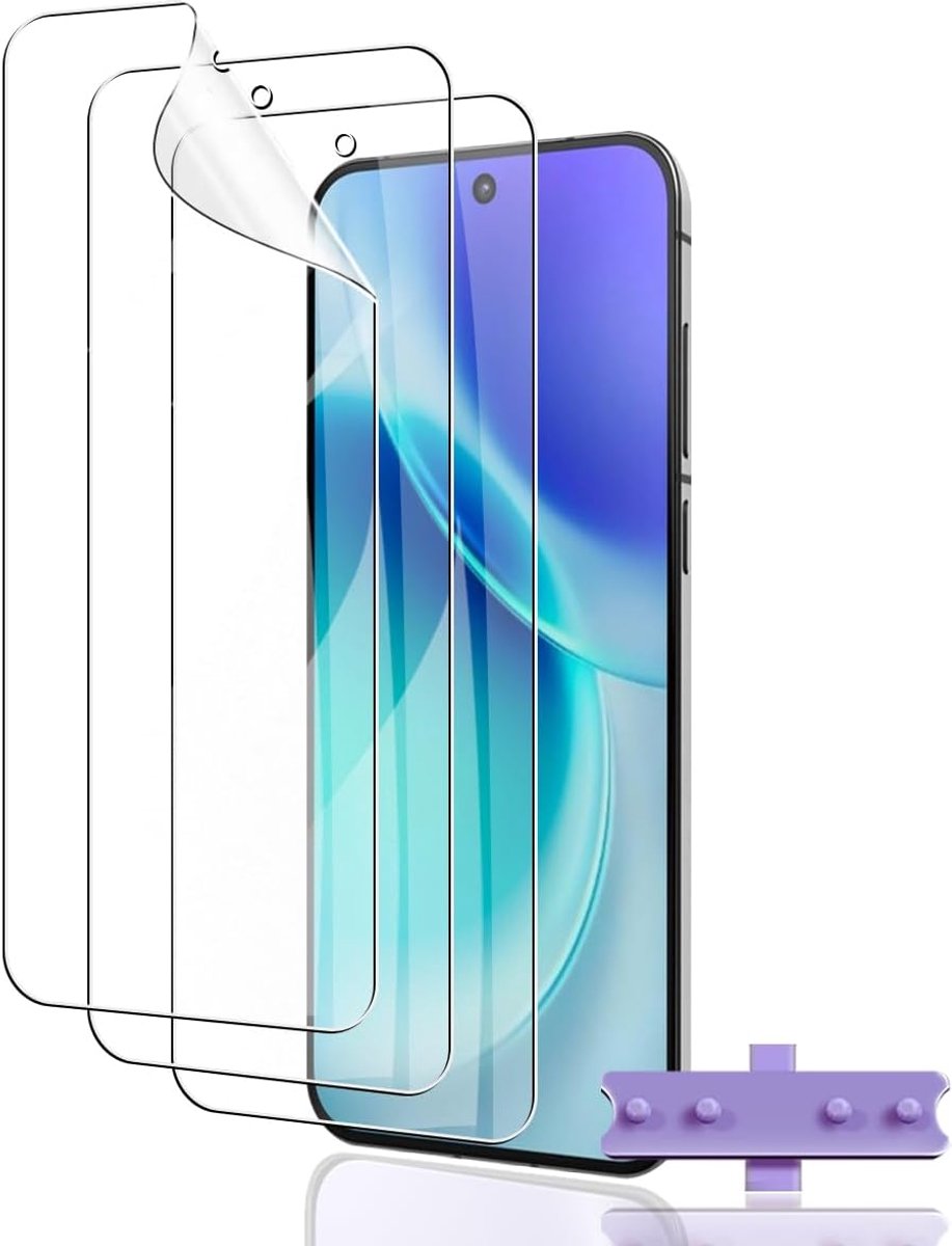 Displaybeschermfolie voor VIVO X300, 3 stuks, hydrogel, transparant, HD, zacht, TPU, krasbestendig, anti-olie, displaybeschermfolie voor X300
