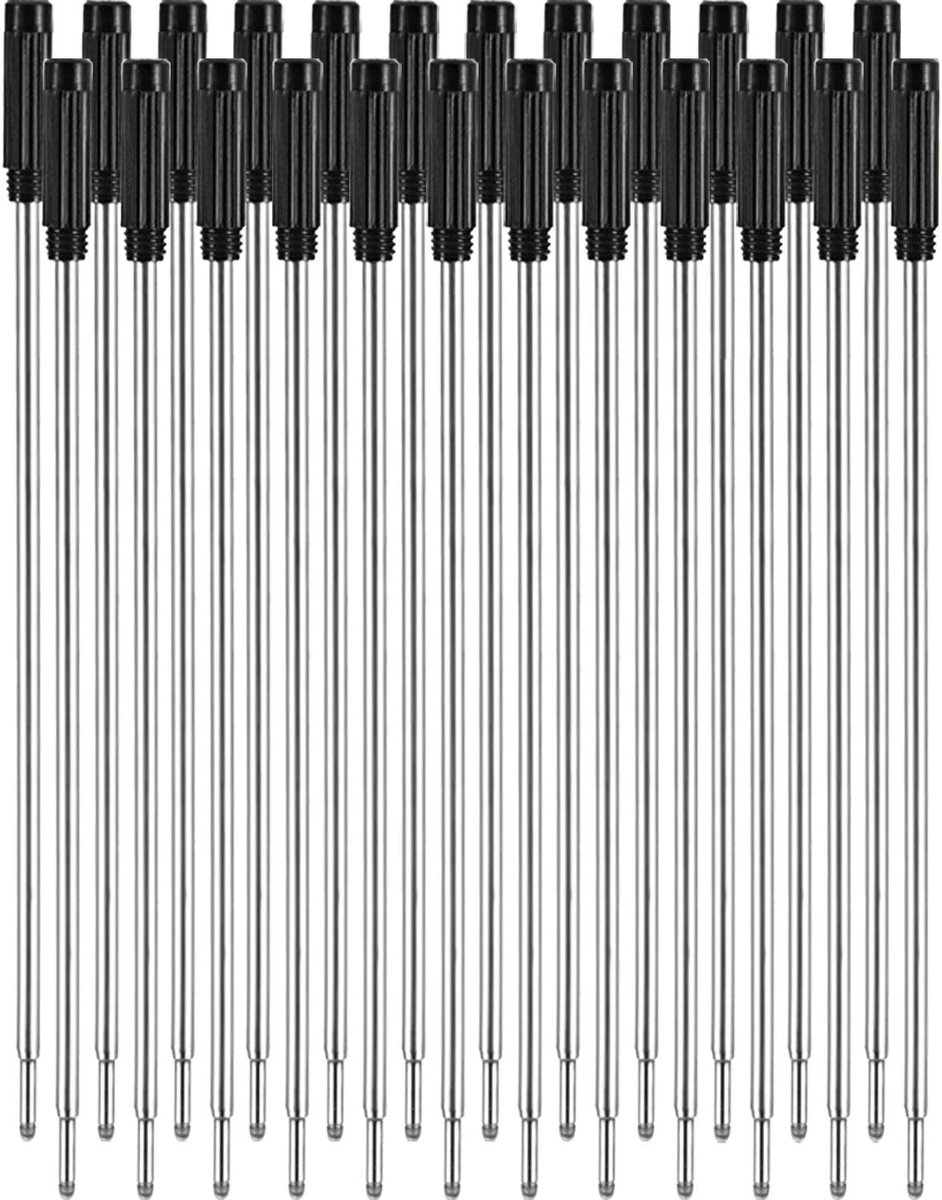 Penvullingen, glad schrijven 4,5 inch (11,6 cm) en 1 mm medium tip (zwart)
