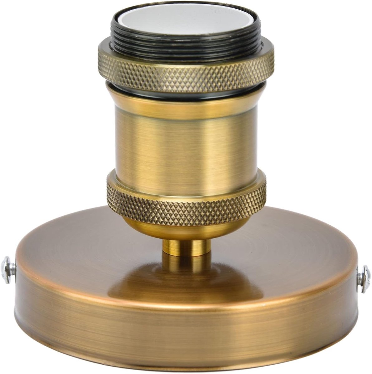 E27 Plafond Vintage Schroef Licht Socket Vintage Lamp Socket Plafondlamp Houder met Accessoires voor Thuis Keuken Slaapkamer Woonkamer 100-240V goud patina