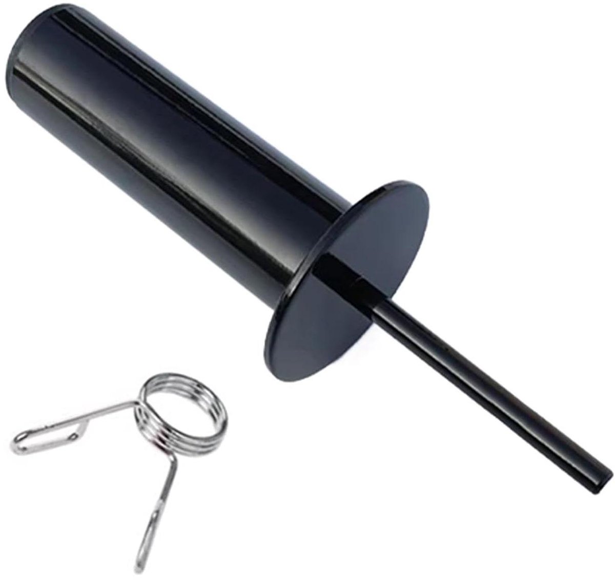 Gewichtsstapel Pen - Laadpen Fitness - Kracht Training - Verstelbare Lengte - 25 cm Buitendiameter - Zwart