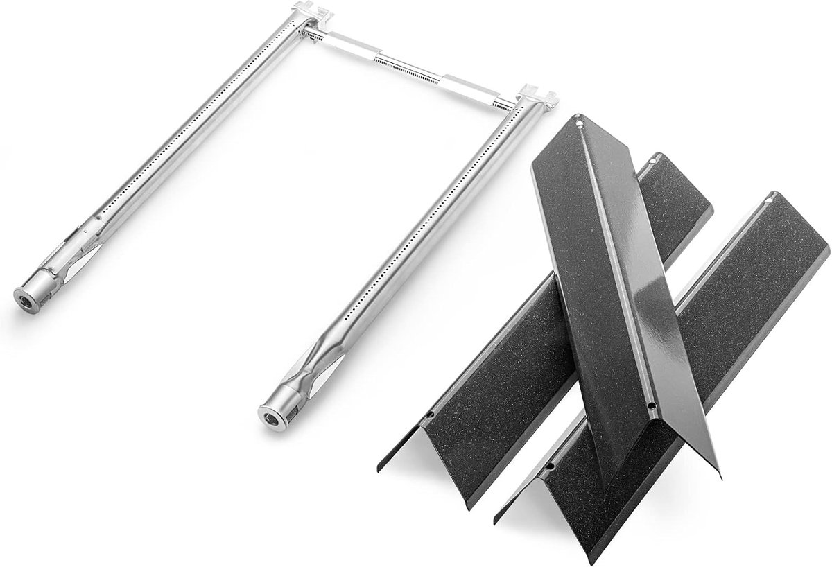 69785 brander & 7635 flavorizer bars voor Weber Spirit 210 (bedieningsknoppen voor) gekocht Spirit E-210 Classic gasgrill aromarails, reserveonderdelen voor Weber Spirit I & II E210/220 S210