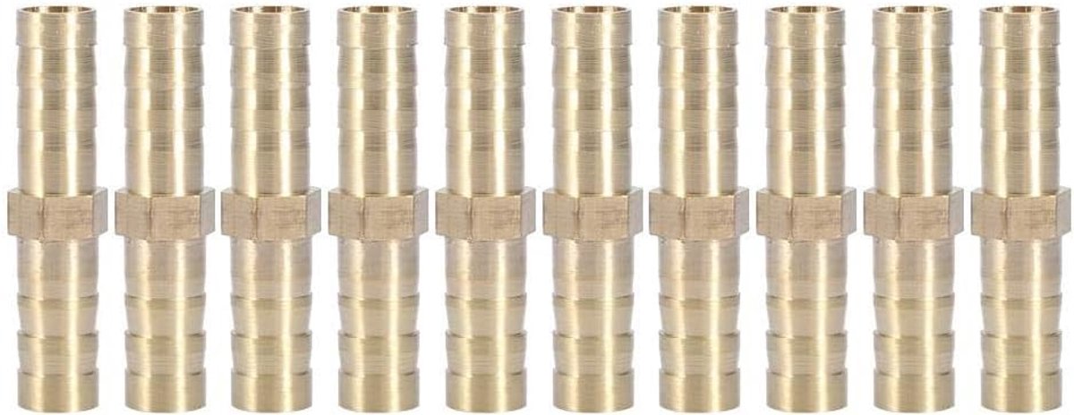 twee-weg rechte connector, recht voor slangaansluiting (8 mm, 10 stuks)