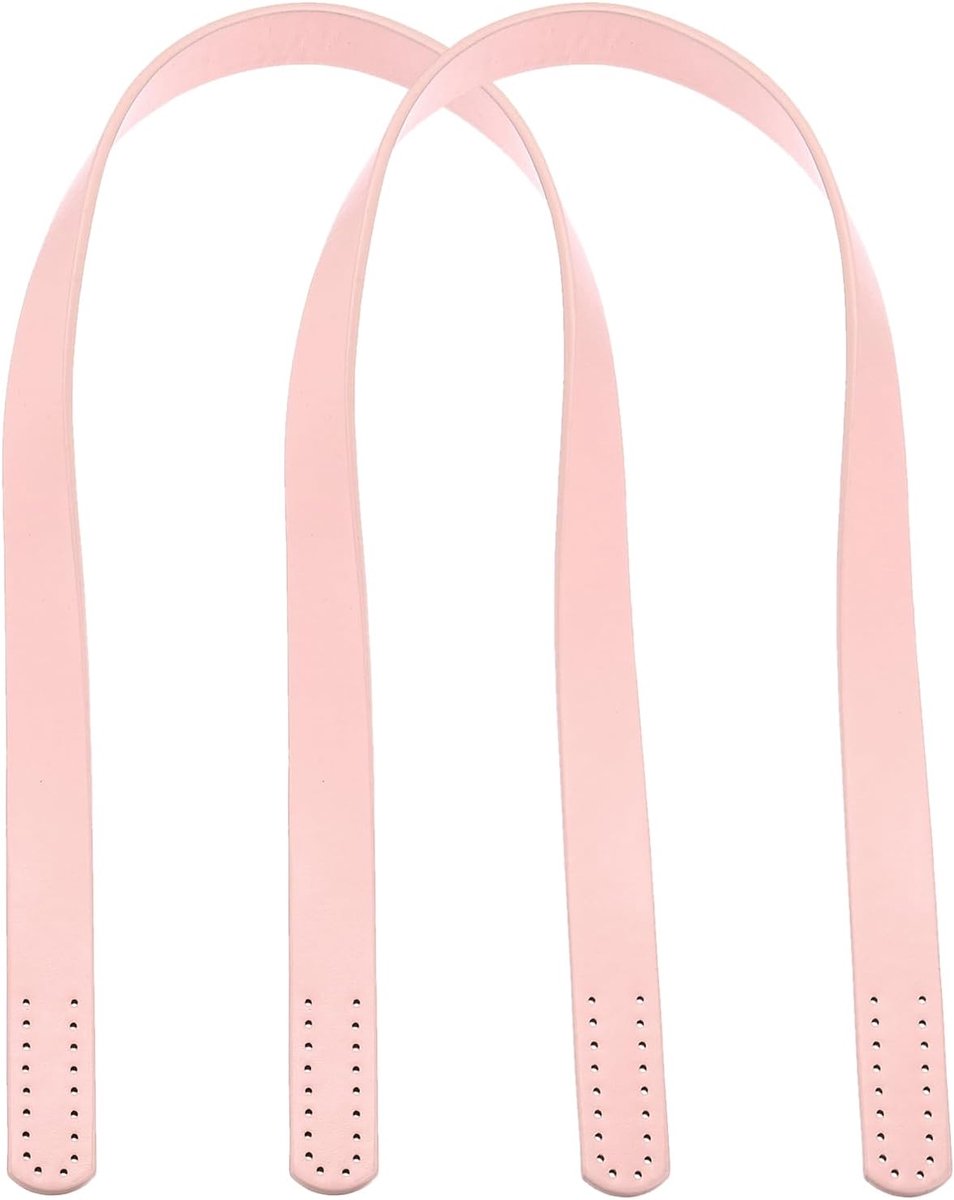 2 stuks 24 inch (60 cm) leren handtassenriemen, handtassenriem, tasgrepen voor portemonnee, portemonnee, tote maken, roze