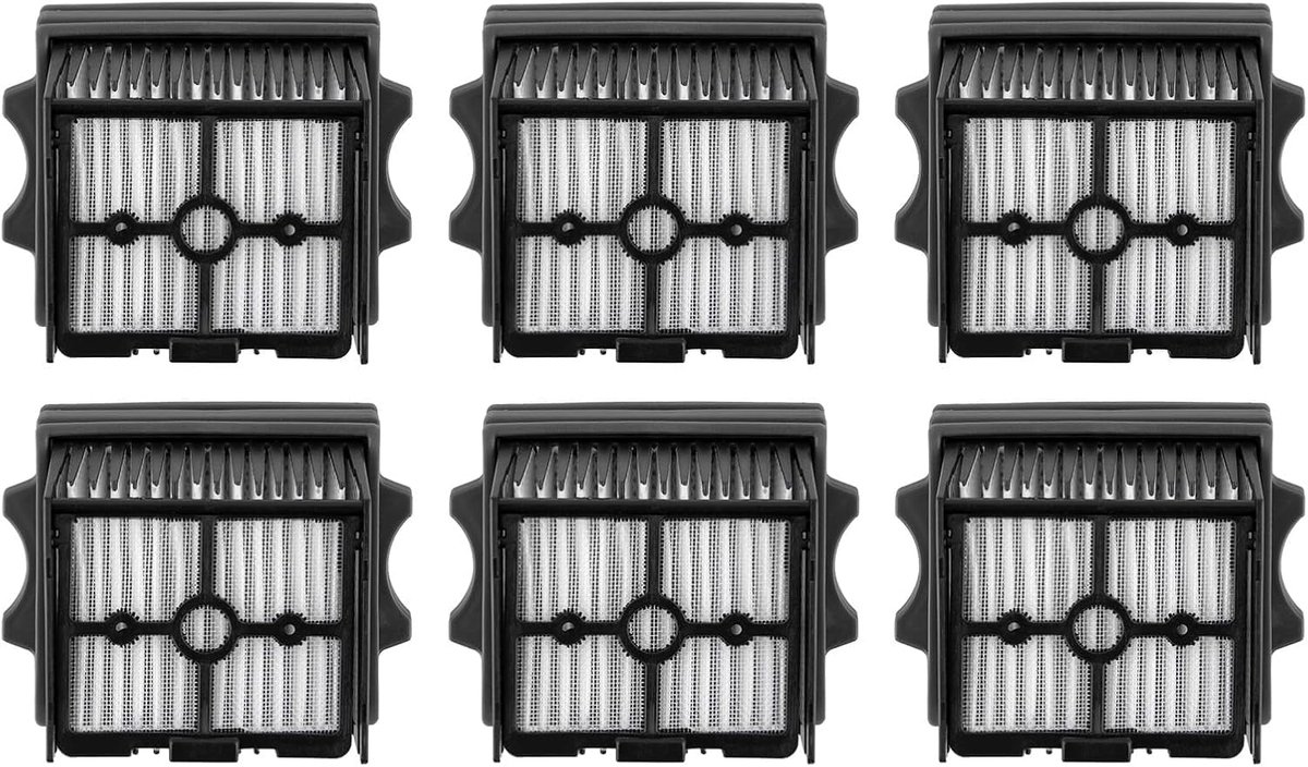 6 stuks HEPA-filters voor Tineco Floor One Stretch S6/S5 Combo/ S9 Artist/Switch S6 reserveonderdelen nat en droogzuiger