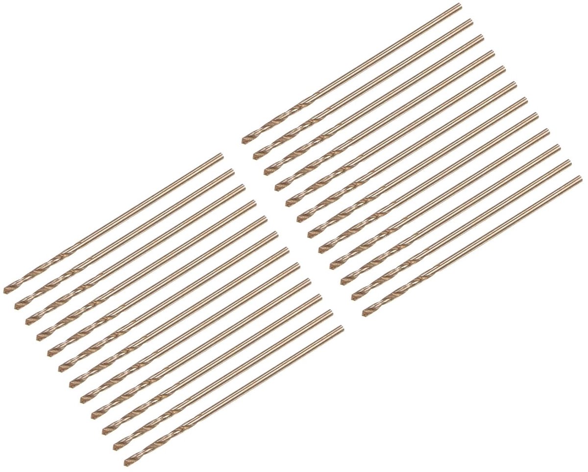 24 stuks jobber-boren, 1 mm (0,039 inch), zwart, nitride & goud, titanium gecoat, M2 snelstaal (HSS), spiraalboor voor roestvrij staal, aluminiumlegering, metaal