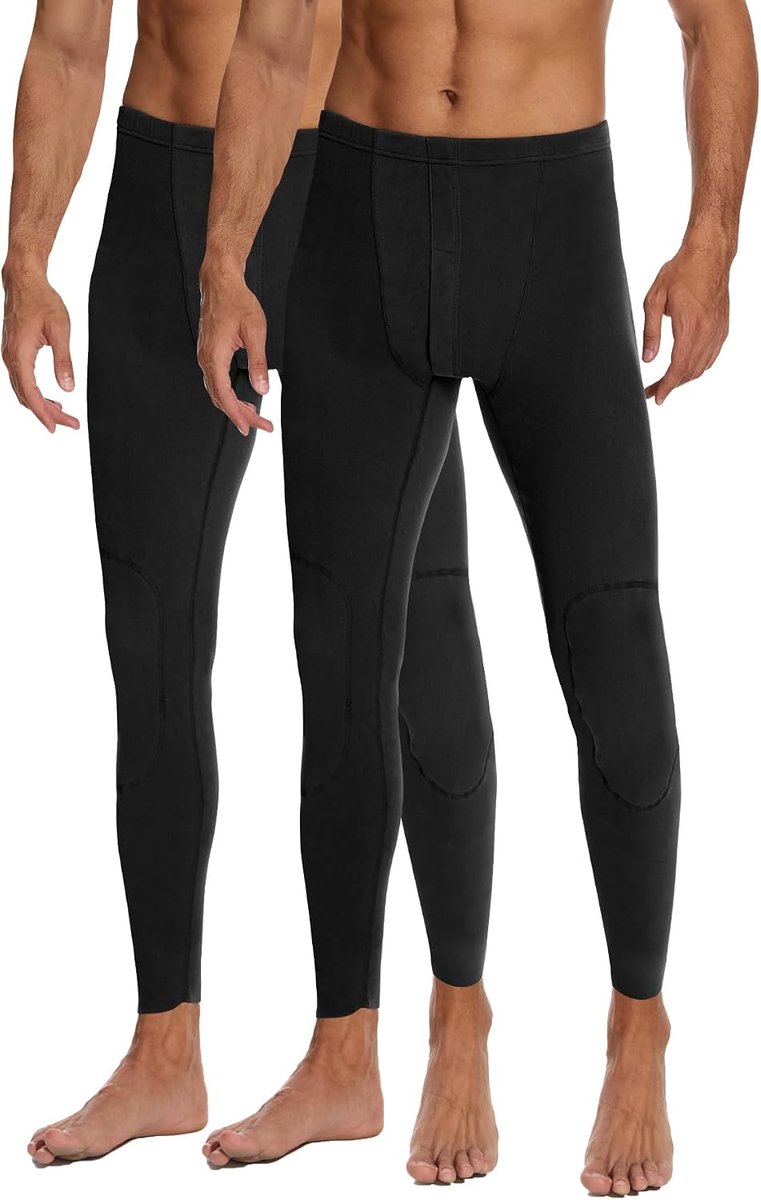 Thermische onderbroek voor heren, thermische onderbroek, comfortabel, lange gevoerde onderbroek, thermische leggings, thermische leggings, winter, thermisch ondergoed, S-4XXL