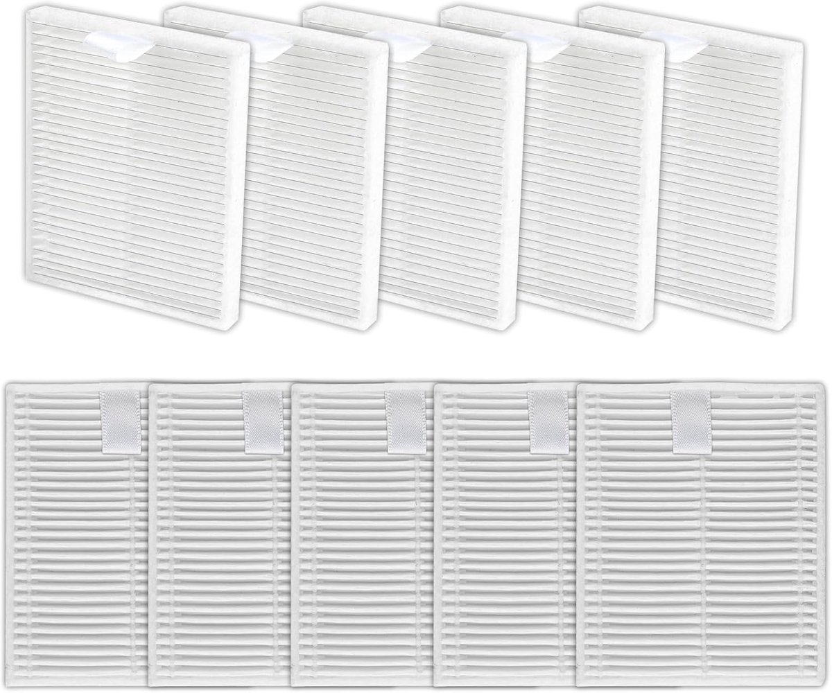 (10 stuks) Q7 M5/M5+/L5/L5+ Vervangende HEPA-filters Compatibel met Roborock Robotstofzuiger, Rechtop Filter, Canister Filters, Vacuümfilters, Accessoires Kit