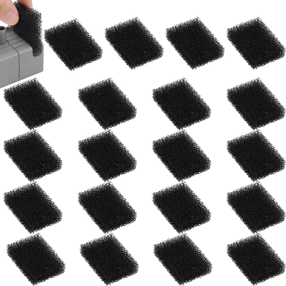 60 Stuks Vervangende Filters voor Huisdierfonteinen, Filter voor Het Drinken van Katten Vervangende Schuimfilters voor PETKIT Eversweet 3 Pro/PETKIT Eversweet Solo 2/PETKIT EversweetSolo SE