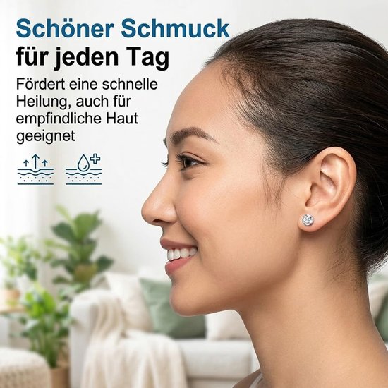 5 stuks oorpiercingpistool, wegwerp-steriele veiligheids-oorneuspiercing-pistoolkit, pijnvrij, zelfpiercing-gereedschap met oorstekers — afbeelding 2