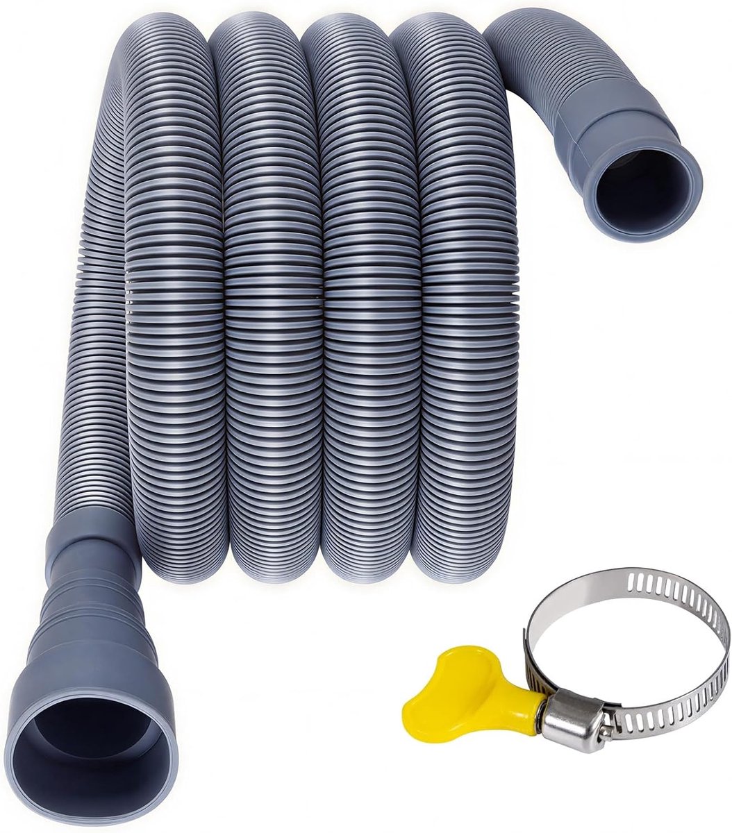 Afvoerslang voor caravans en campers | Inklapbare afvoerpijp voor caravans met verstelbare adapter, caravanaccessoires, voor campers, aanhangers, reisvoertuigen